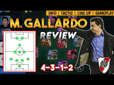 M. GALLARDO 4222 MANAGER REVIEW | NEW RIVER PLATE MANAGER | PES 2021 MOBILE