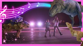 🎶 🦖 Dinosaur Song! T. Rex Roars & Triceratops Trumpets! 🎶 | @DinoKids | Dino Songs for Kids