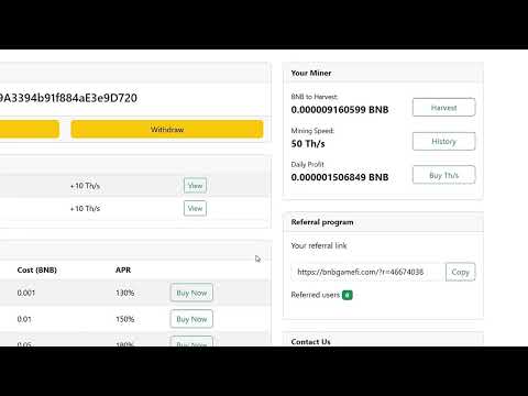 Free BNB Mining Site Without Investment 2024   Claim Bnb Coin To Trustwallet 1080p 30fps H264 128kbi