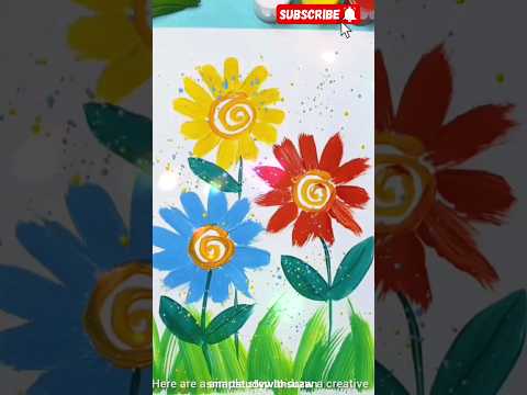 Draw cheery blossom 🌼🌸 flower by simple step🌹🌈#shorts #trending #viral #viralshort