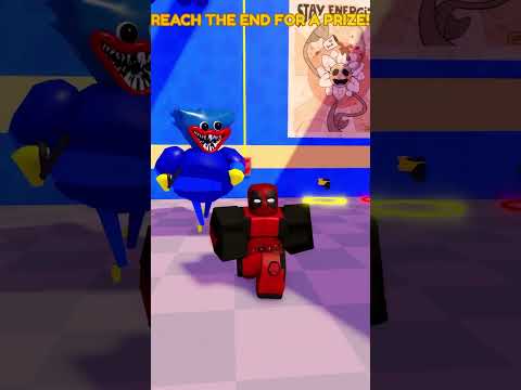 DEADPOOL escape HUGGY WUGGY BARRY'S PRISON RUN #roblox #shorts