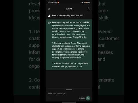 How to make money with Chat GPT-4 - I asked Chat GPT How to make money with Chat GPT #shorts