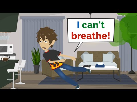 Sam can't BREATHE! | English story | English conversation | No Aliens