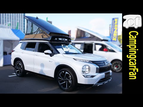 [Outlander PHEV E:POP: Mitsubishi Motors Sales] SUV-based camper with high-capacity battery