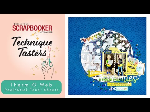 How to Create Scrapbook Layout with Therm O Web Deco Foil - Technique Tasters #368