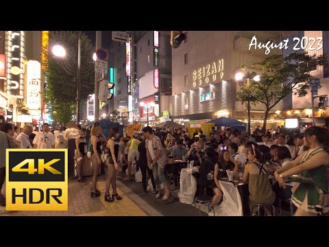 [4K HDR] 札幌すすきの祭り2023散策 / Strolling around Sapporo Susukino Festival 2023 (Hokkaido, Japan)