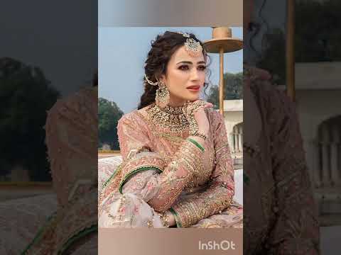 My favorite actress😍 Sana Javed traditional bridal shoot pictures ❤️ #sanajaved #shorts