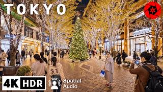 Christmas in Downtown Tokyo 2023 // 4K HDR Spatial Audio