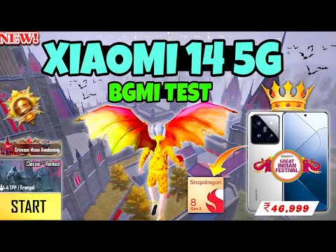 XIAOMI 14🔥 bgmi test with 90 fps & gayro snapdragon 8 Gen 3🔥