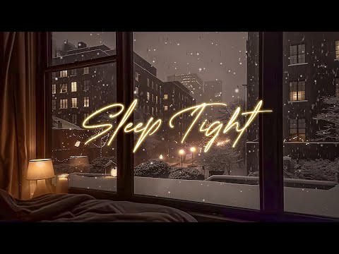 Nightly Sleep Jazz Music with Sweet Winter Jazz & Snowfall at Night helps Chill out, Focus & Sleep