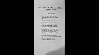 Invictus, by William Ernest Henley