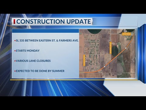 Construction set for SL 335 from Eastern Street to Farmers Avenue