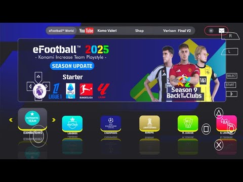 EFOOTBALL PES 2025 PPSSPP ORIGINAL PS5 On Android& ISO BEST Graphics Offline