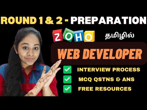 Round 1 & 2 Preparation😱 for ZOHO😍 Web Developer in Tamil🚀💯 | ZOHO WEB DEVELOPER | ZOHO