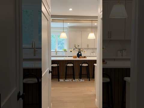 The heart of the home, the kitchen at The Morrison Project. We chose a warm and modern design style