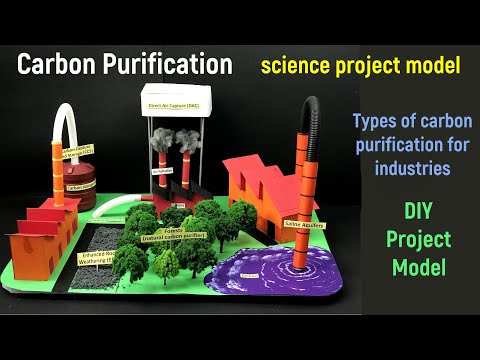 carbon purification model - science project - carbon purification for industrial project - diy