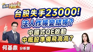 2024.12.11【台股失守23000！ 法人作帳變結帳？ 中國式QE啟動 中概股準備飛高高？】（CC字幕）#鼎極操盤手 何基鼎分析師