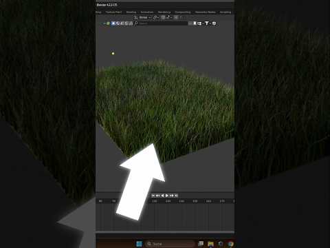 Blender Advent Calendar Day 14 | Simple Grass 💯 #blender #b3d #blender3d #tutorial #3dart