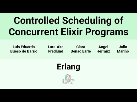 [Erlang24] Controlled Scheduling of Concurrent Elixir Programs