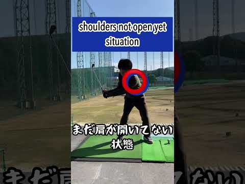 【ボールを捕まえるコツ】Hit down on the golf ball. #shorts #ゴルフ