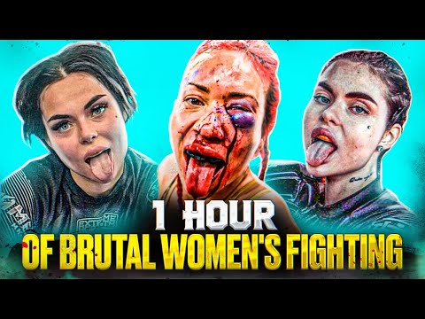 1 Hour Of Brutal Women's Knockouts - Bare Knuckle, MMA, Boxing & Kickboxing