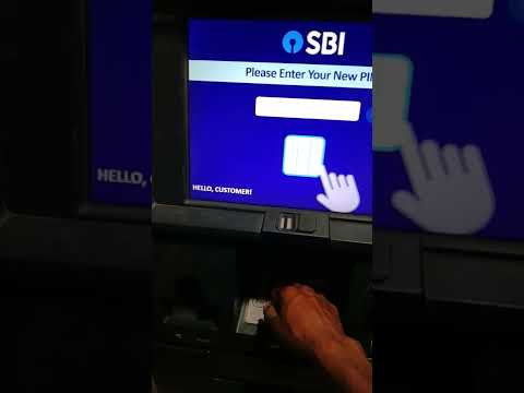 How to atm card pin change with sbi atm machine.