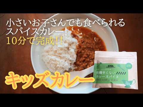 小さいお子様でも食べられるスパイスカレー【有機辛くないカレースパイス】