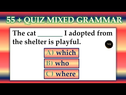 55 + Mixed Eng Tenses Test | Verbs in English Grammar | English Grammar Verbs | No.1 Quality English