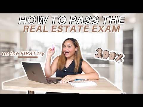 HOW TO PASS THE REAL ESTATE EXAM *ON THE FIRST TRY* // Study tips, free materials + what to focus on