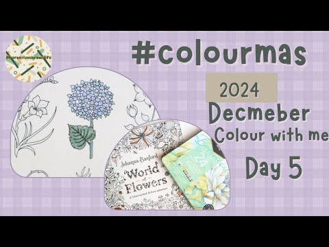 December 2024 Day 5 colour with me #colourmas2024