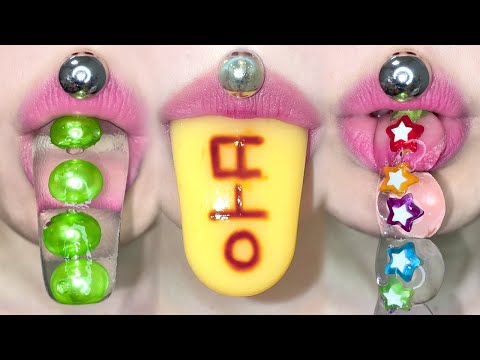 ASMR 💩 POOP JELLY BEADS PEARL PUDDING STAR CANDY MUKBANG 똥 젤리 비즈 펄 푸딩 별사탕 먹방