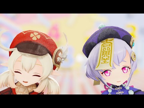 【MMD原神】クレーと七七でドレミファロンド【Genshin Impact/可莉/七七】