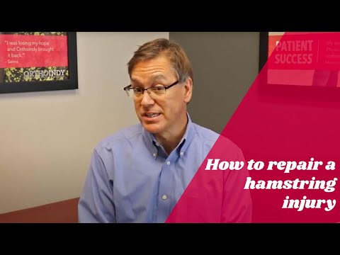 How can you repair a hamstring tear?