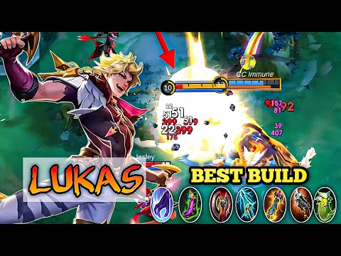 Unexpected Damage! ( Lukas ) Best Build! | New OP! Hero Lukas Gameplay | Mobile Legends