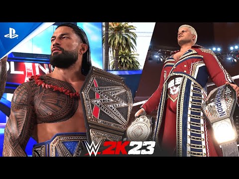 WWE 2K23 Double Title vs Double Title Match (PS5)