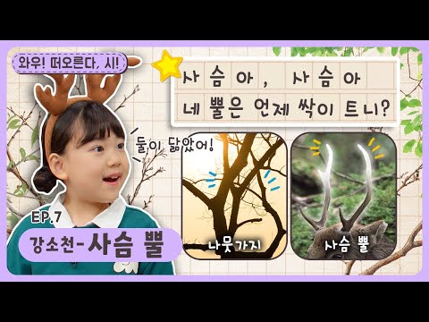 와우~떠오른다, 시!ㅣEp.7ㅣ강소천 - 사슴 뿔🦌ㅣ딩동댕유치원