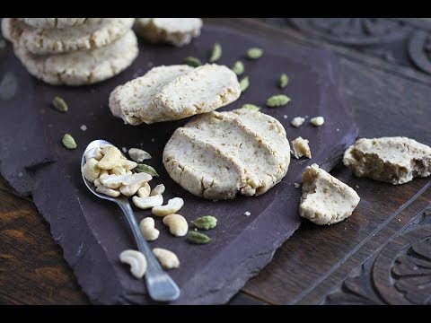 Cardamom Cashew Shortbread Cookies - gluten-free vegan