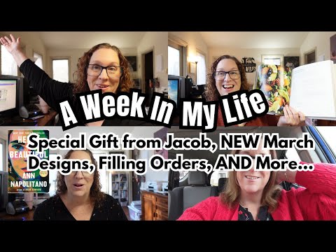 Vlog: A Special Gift from Jacob, NEW March Sticker Designs, Filling Orders and More!