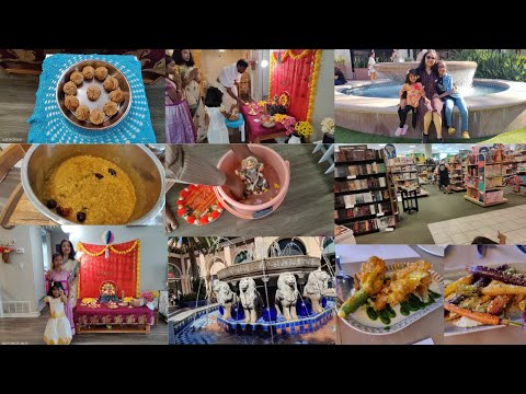 Ganapati Visarjan in USA | Full Day Routine | Open Mall | Indian Mom California #hindivlog