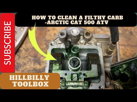 How to clean a filthy carburetor - Arctic cat 400 500