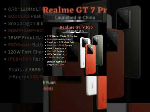 Realme GT 7 pro launch in China with snapdragon 8 elight 3 nm so  c||6500 mah battery|| 120w charger