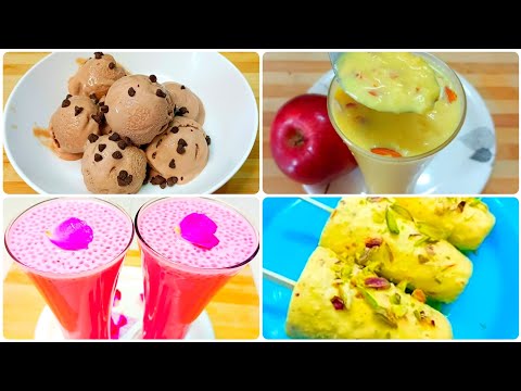 4 அட்டகாசமான Summer ஸ்பெஷல்😋🍨 ரெசிப்பீஸ்|Summer Special Drink in Tamil|Ice cream|Iftar Special Drink