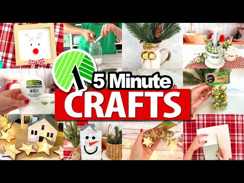 *BEST* Christmas crafts made in only 5 MINUTES!  *BEGINNER FRIENDLY* Dollar Tree DIY 2024