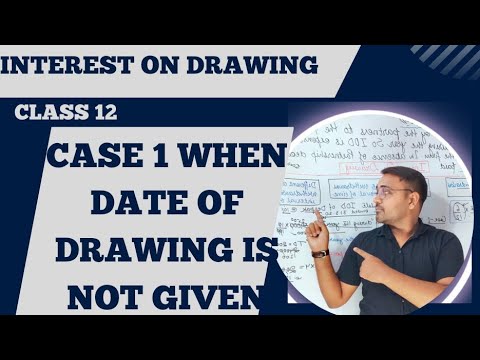 🔴 Case 1 When Date of drawing is not given| Calculation of interest on drawing class 12 Partnership