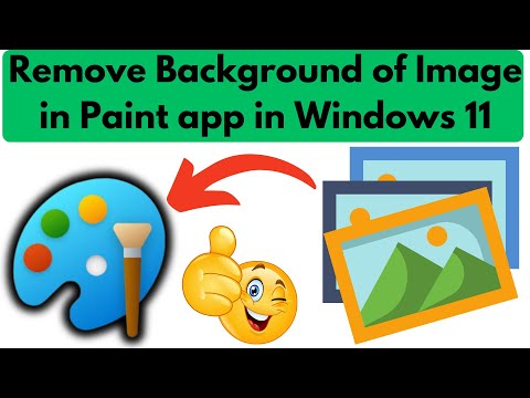 Remove Background Of Image in Paint App in Windows 11