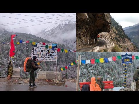 Kalpa to Chitkul | Most Dangerous road of kinnaur | Snowfall | Himachal Pradesh