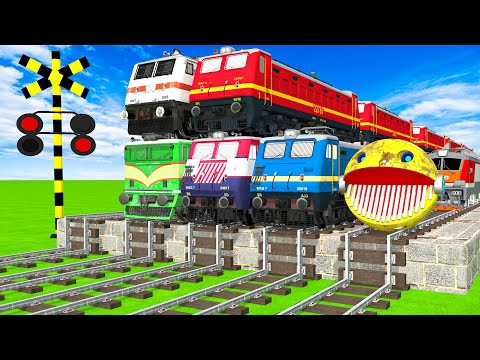 踏切アニメ あぶない電車 TRAIN 🚦 Fumikiri 3D Railroad Crossing Animation