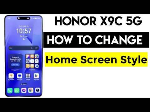 Honor X9c: How to Change Your Home Screen Style in 2024 #honorx9c