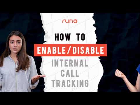 How to enable/disable internal call tracking | Web Version | Runo