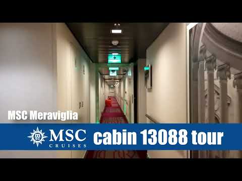 MSC Meraviglia cabin 13088 wheelchair accessible stateroom